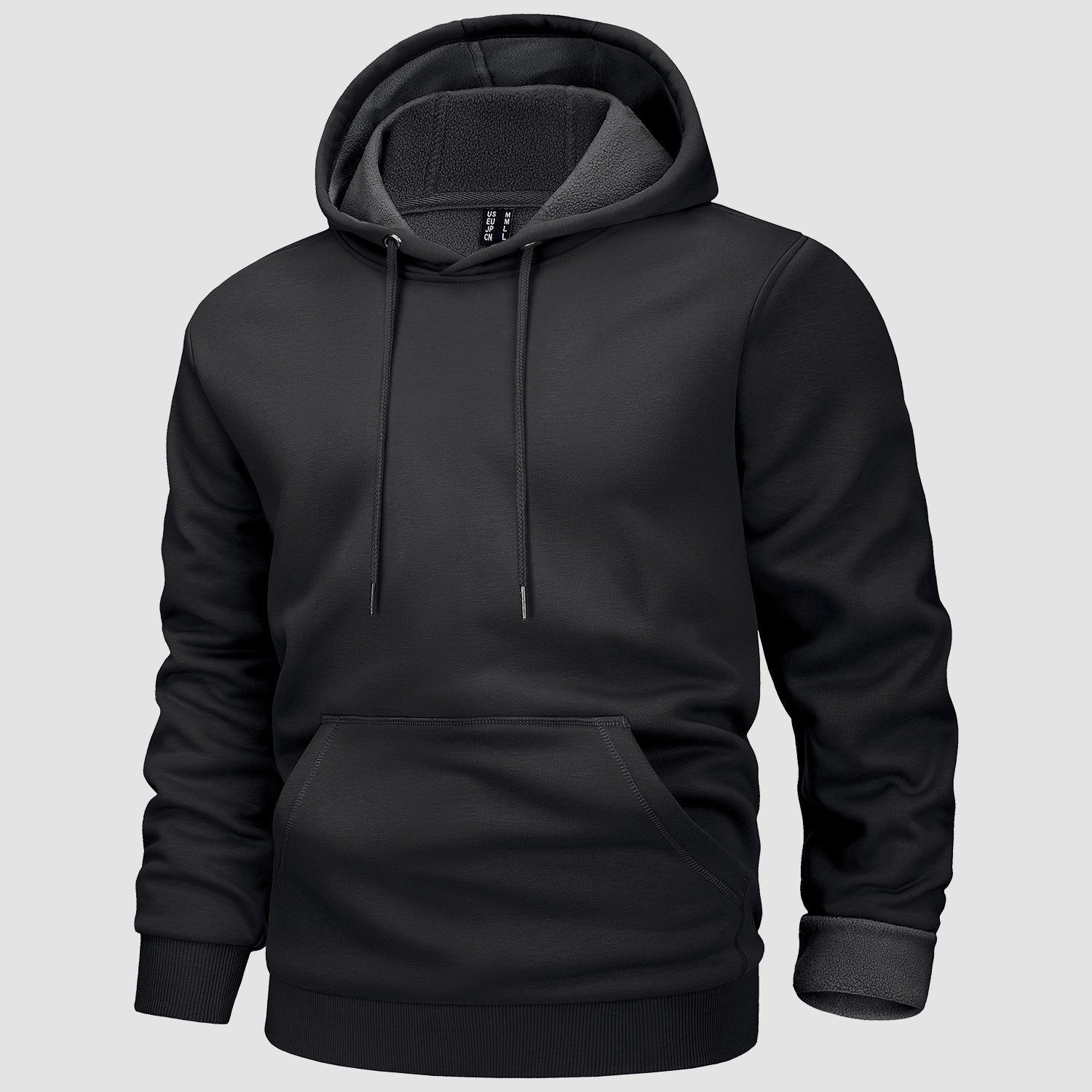 Cozy Men’s Fleece Lined Workout Hoodie with Kangaroo Pocket