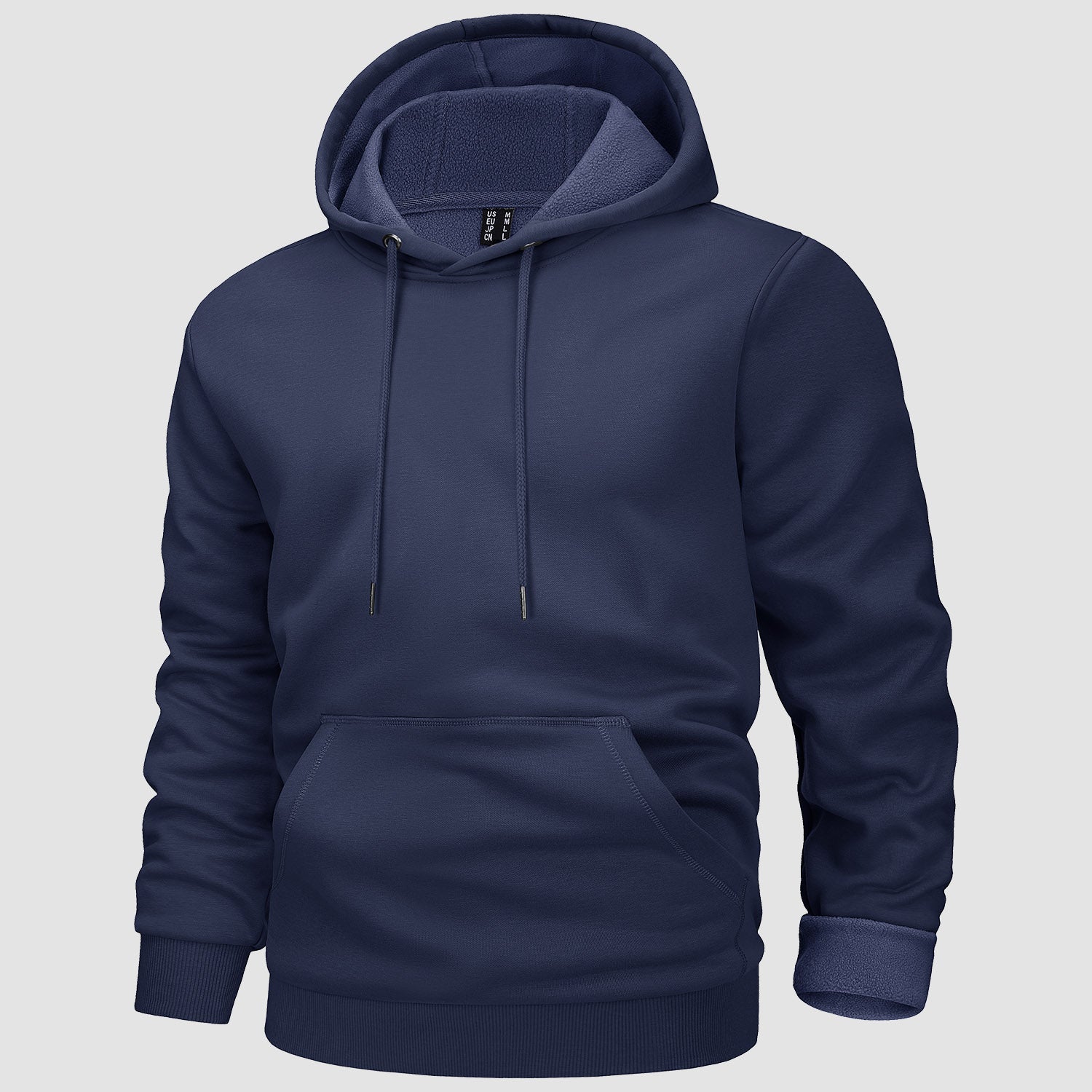 Cozy Men’s Fleece Lined Workout Hoodie with Kangaroo Pocket