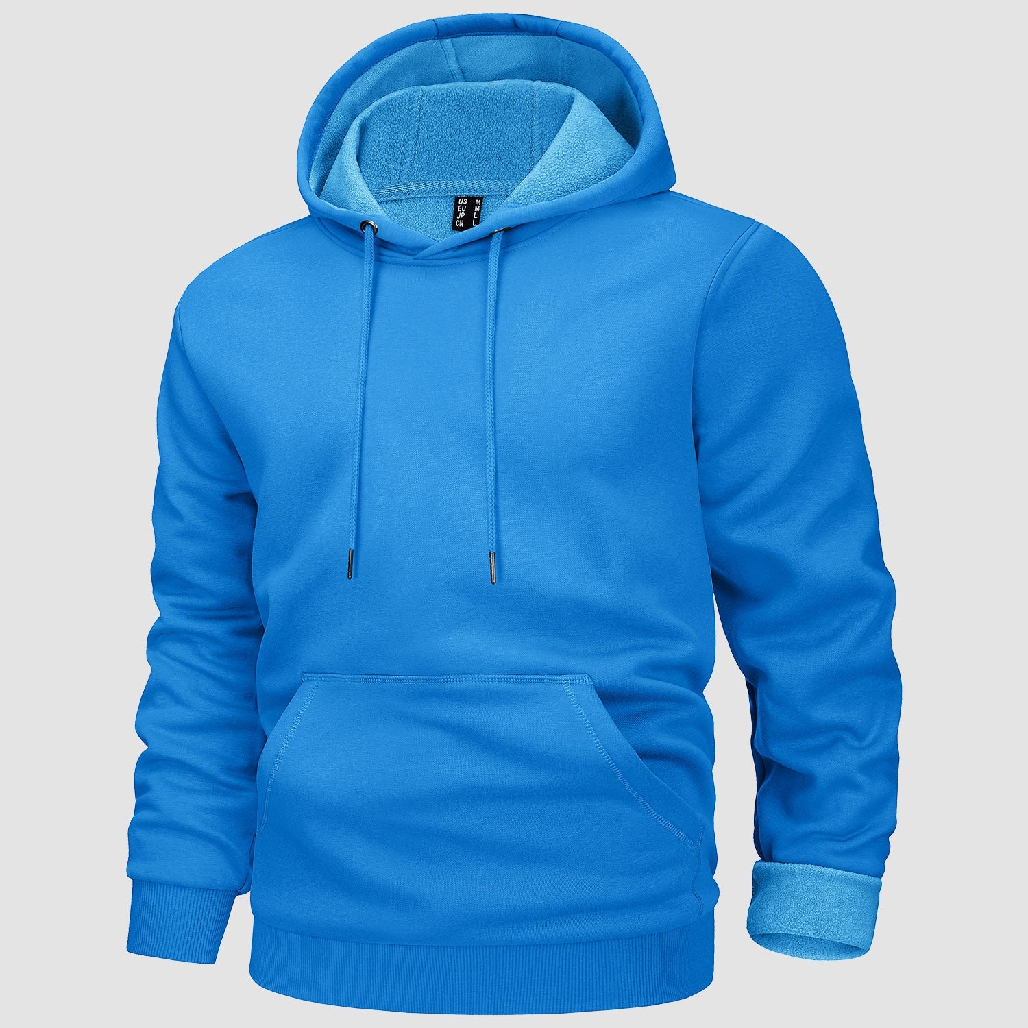 Cozy Men’s Fleece Lined Workout Hoodie with Kangaroo Pocket