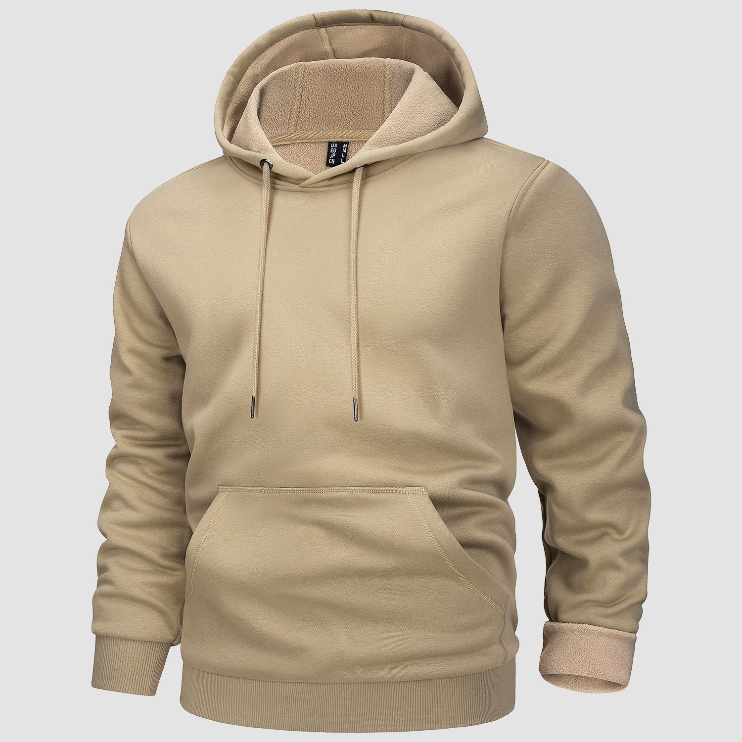 Cozy Men’s Fleece Lined Workout Hoodie with Kangaroo Pocket