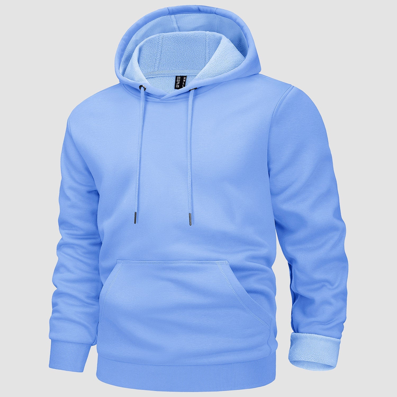 Cozy Men’s Fleece Lined Workout Hoodie with Kangaroo Pocket