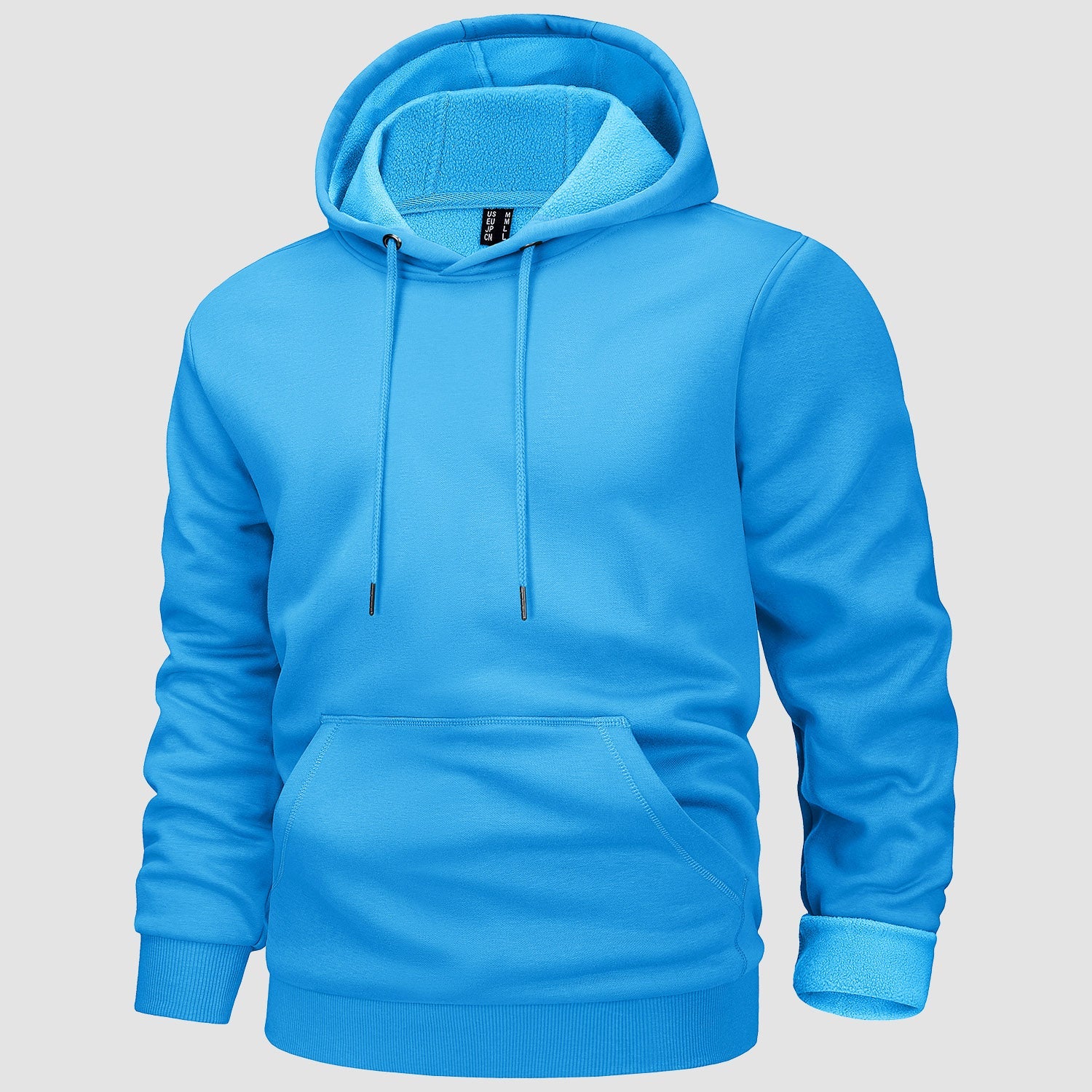 Cozy Men’s Fleece Lined Workout Hoodie with Kangaroo Pocket