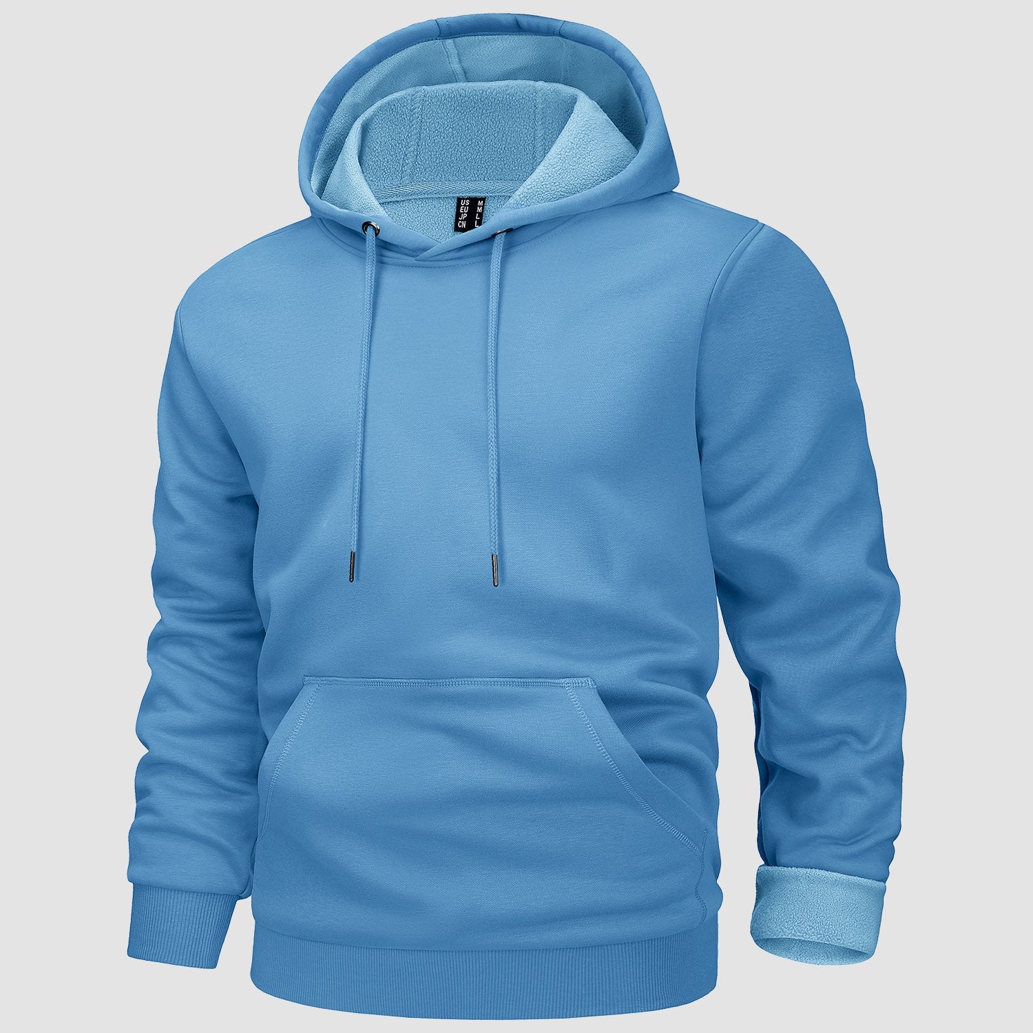 Cozy Men’s Fleece Lined Workout Hoodie with Kangaroo Pocket