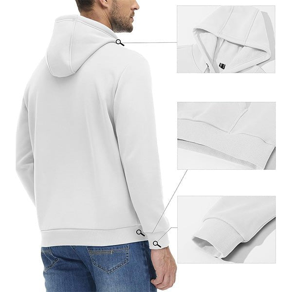 Cozy Men’s Fleece Lined Workout Hoodie with Kangaroo Pocket