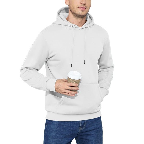 Cozy Men’s Fleece Lined Workout Hoodie with Kangaroo Pocket