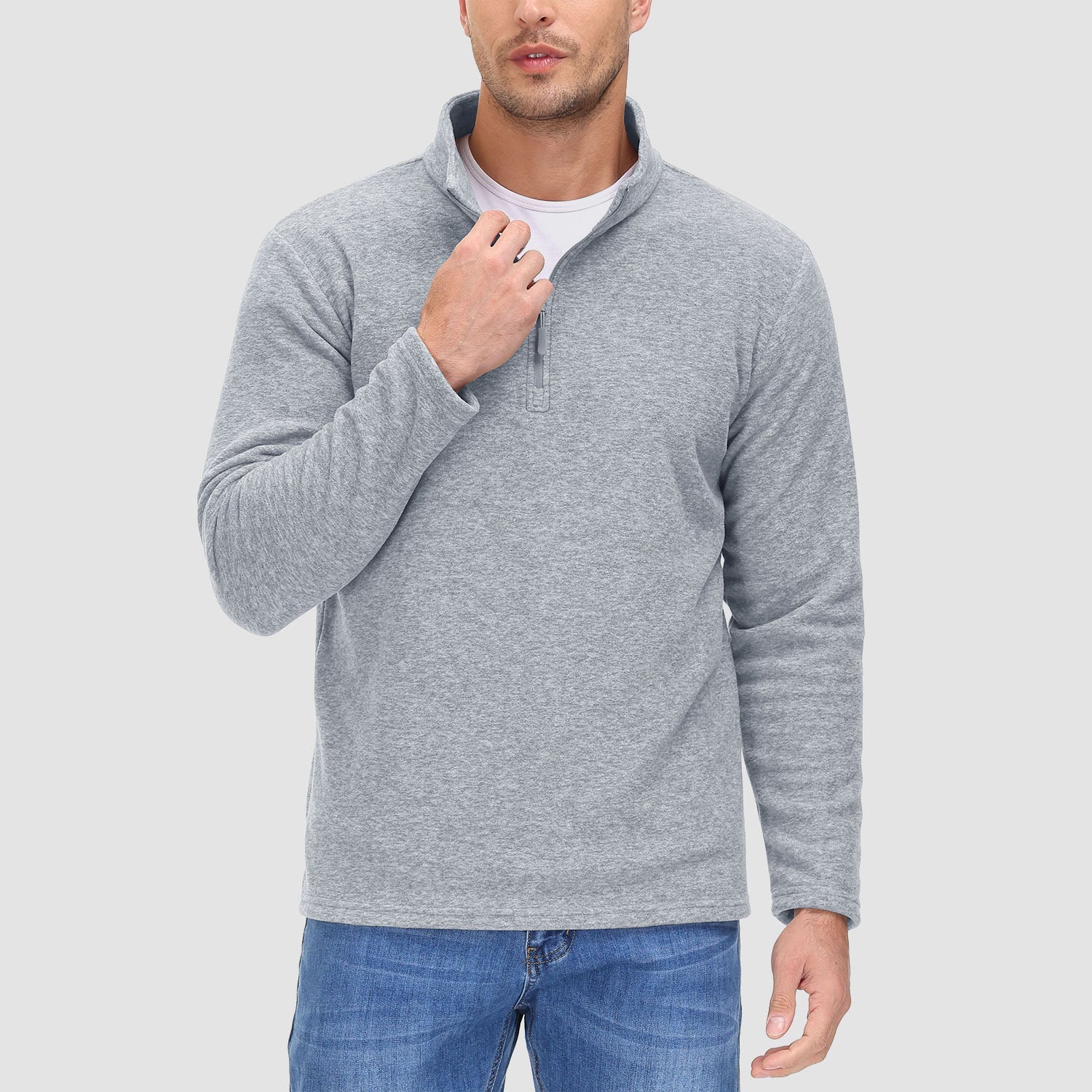 Men's 1/4 Zip Pullover Shirt Long Sleeve Sweatshirts