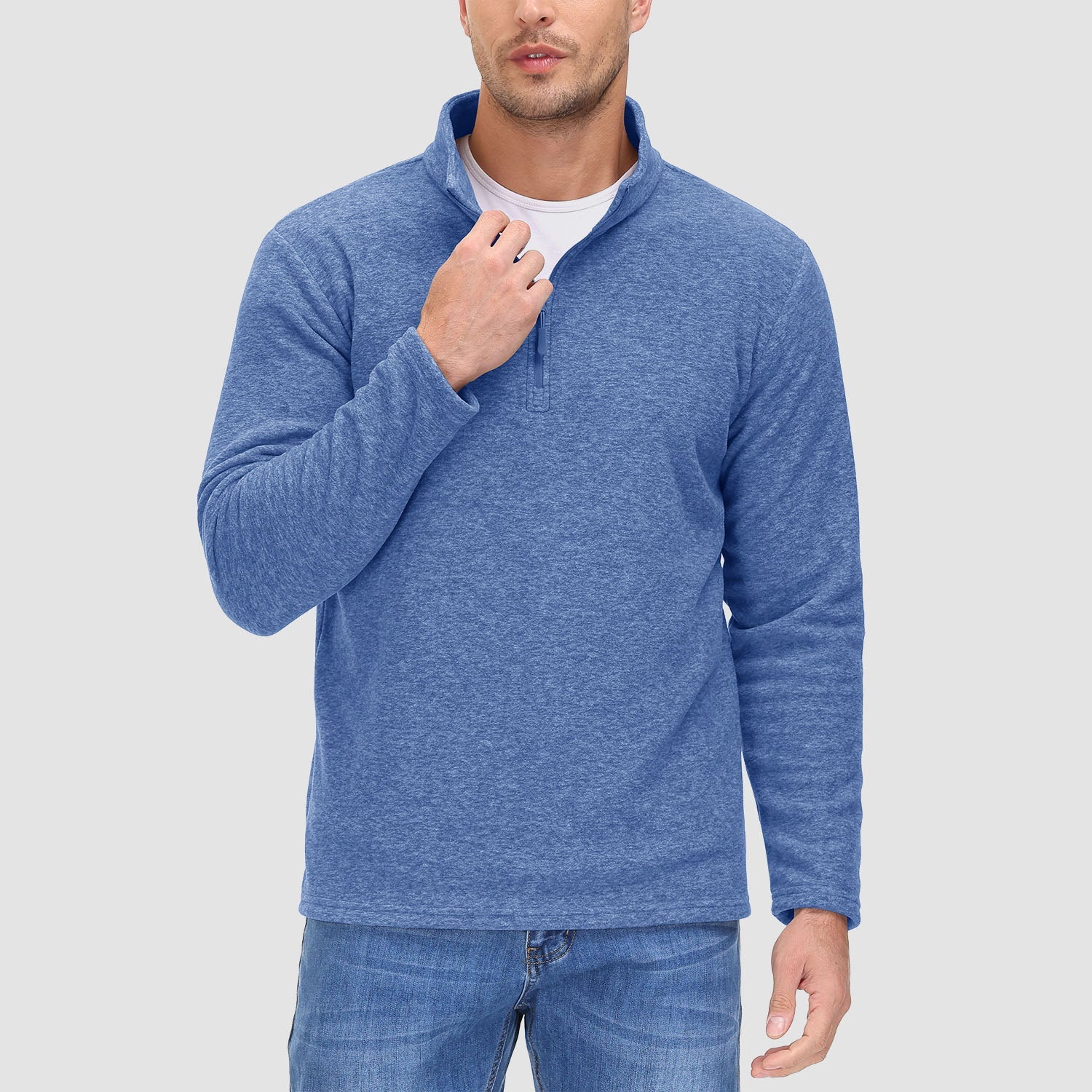 Men's 1/4 Zip Pullover Shirt Long Sleeve Sweatshirts