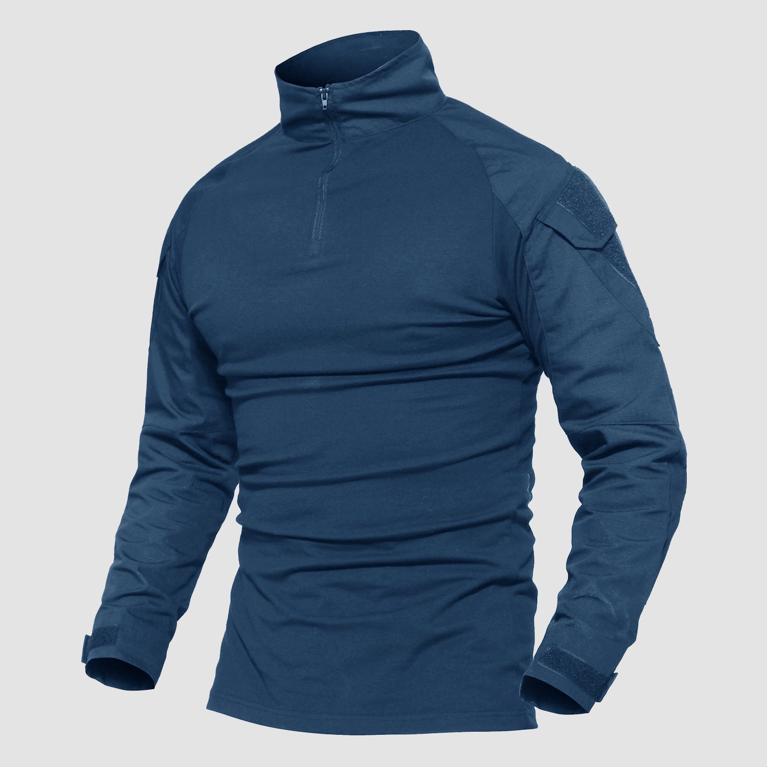 Men's 1/4 Zip Tactical Military Shirt with Pockets