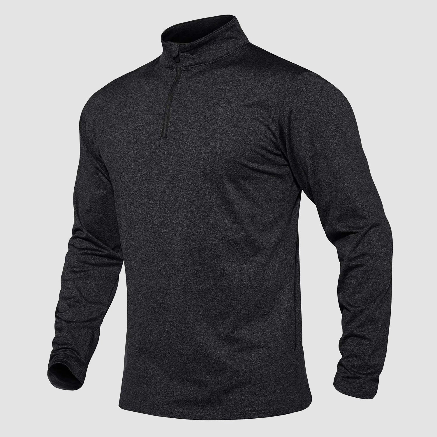 Men's Athletic Shirt 1/4 Zip Fleece Long Sleeve Sweatshirts