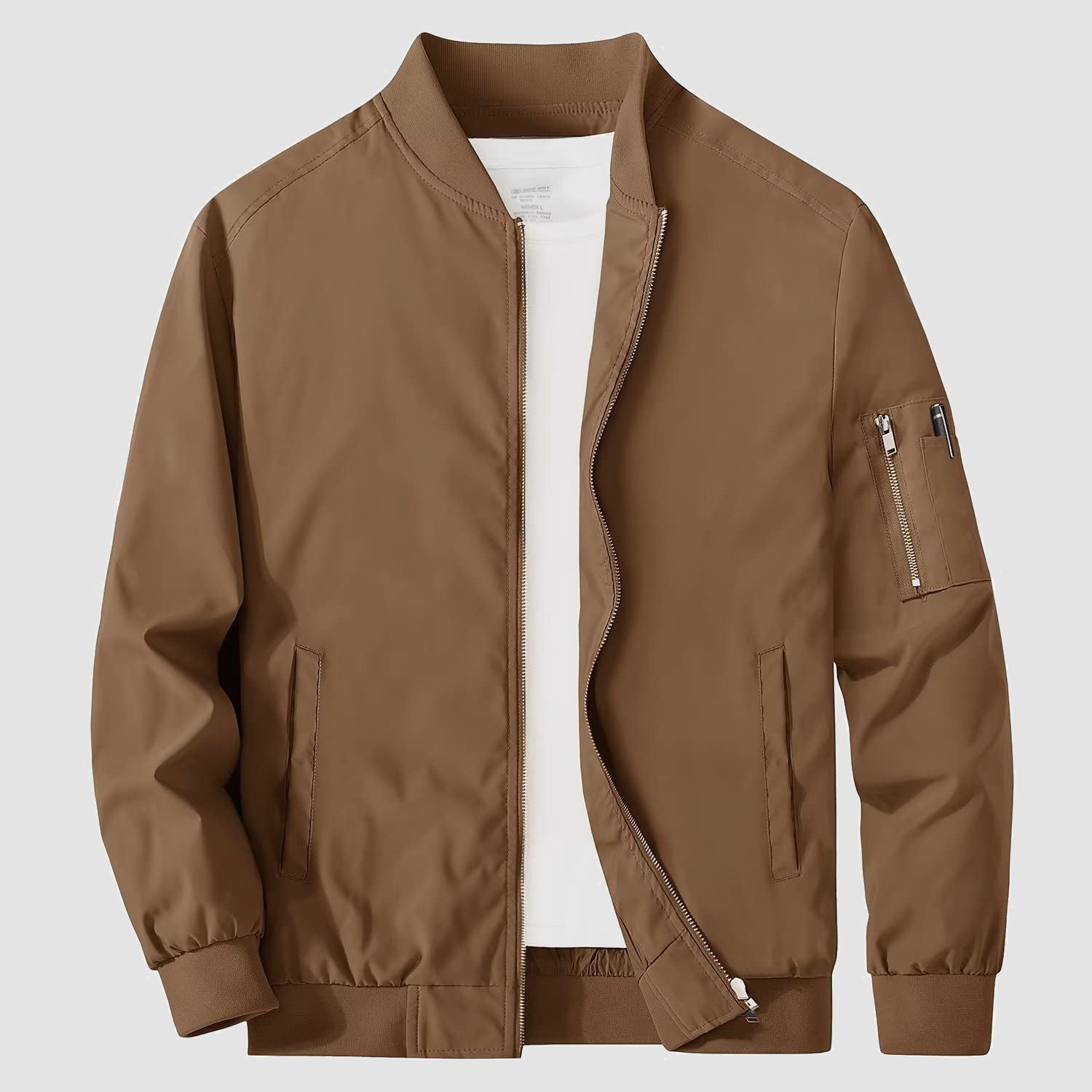 Men's Bomber Jacket Lightweight Windproof Casual Jacket