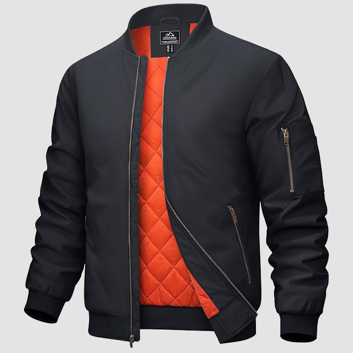 Men's Bomber Jacket – Casual Zip-Up Windbreaker