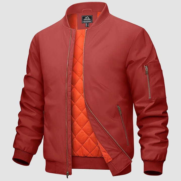 Men's Bomber Jacket – Casual Zip-Up Windbreaker