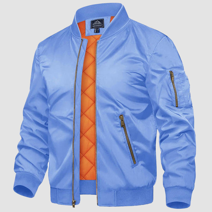 Men's Bomber Jacket – Casual Zip-Up Windbreaker