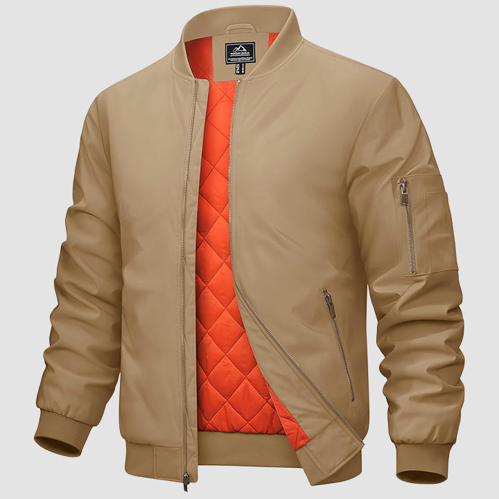 Men's Bomber Jacket – Casual Zip-Up Windbreaker