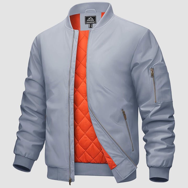 Men's Bomber Jacket – Casual Zip-Up Windbreaker
