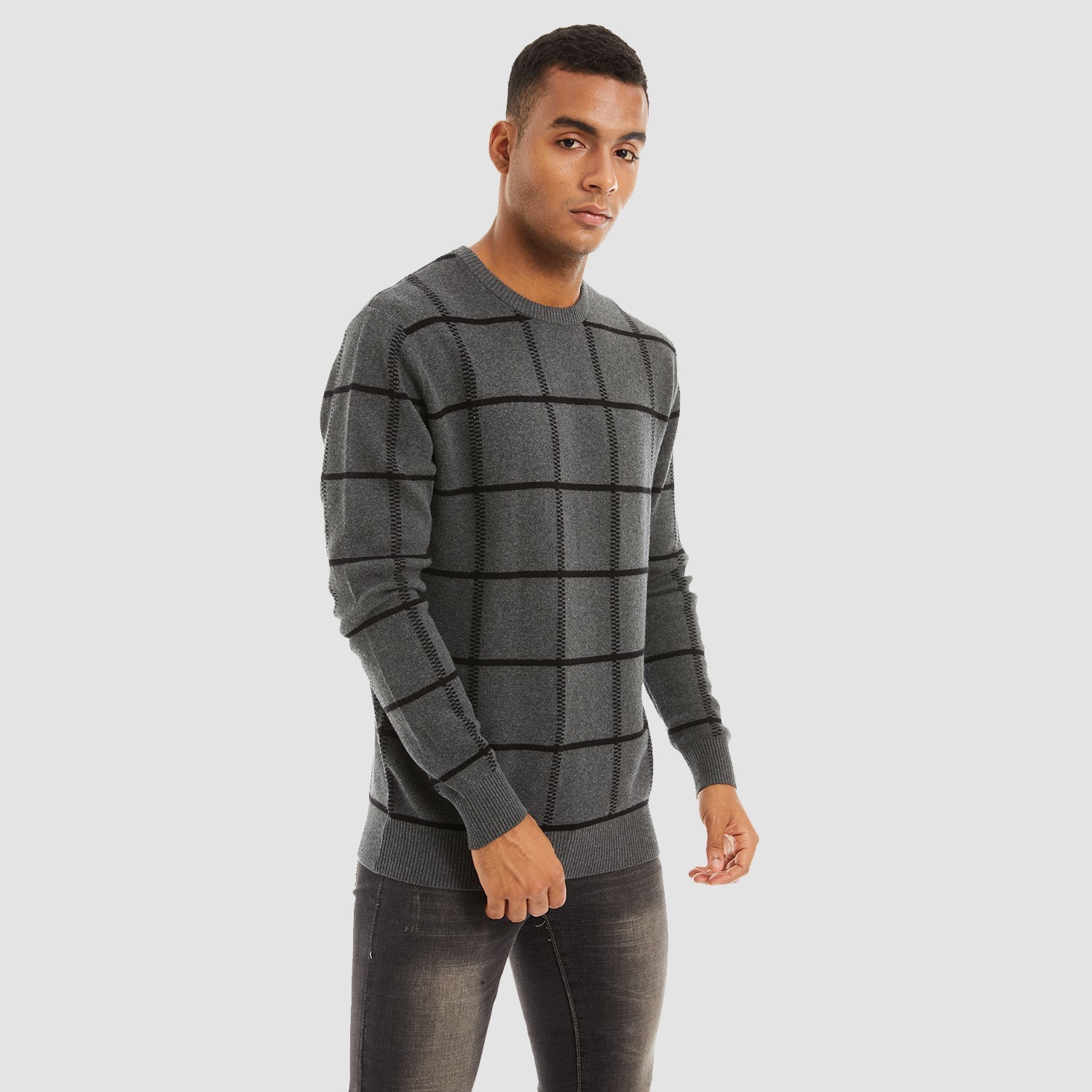 Men's Crewneck Sweaters Cotton Soft Sweatshirt