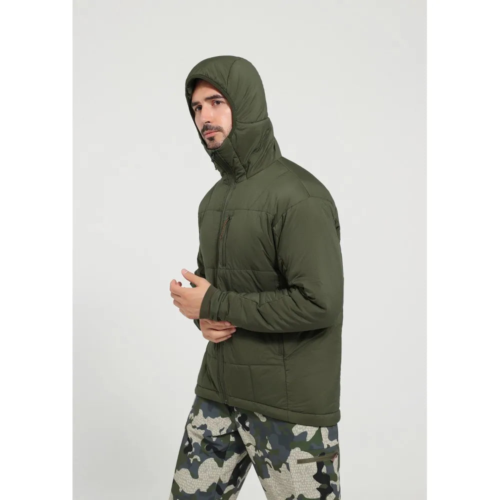 Men's Fall Winter Warm Intermediate Layer Nylon 66 waterproof Lightweight activity Jacket Insulated Hunting outdoor blazer