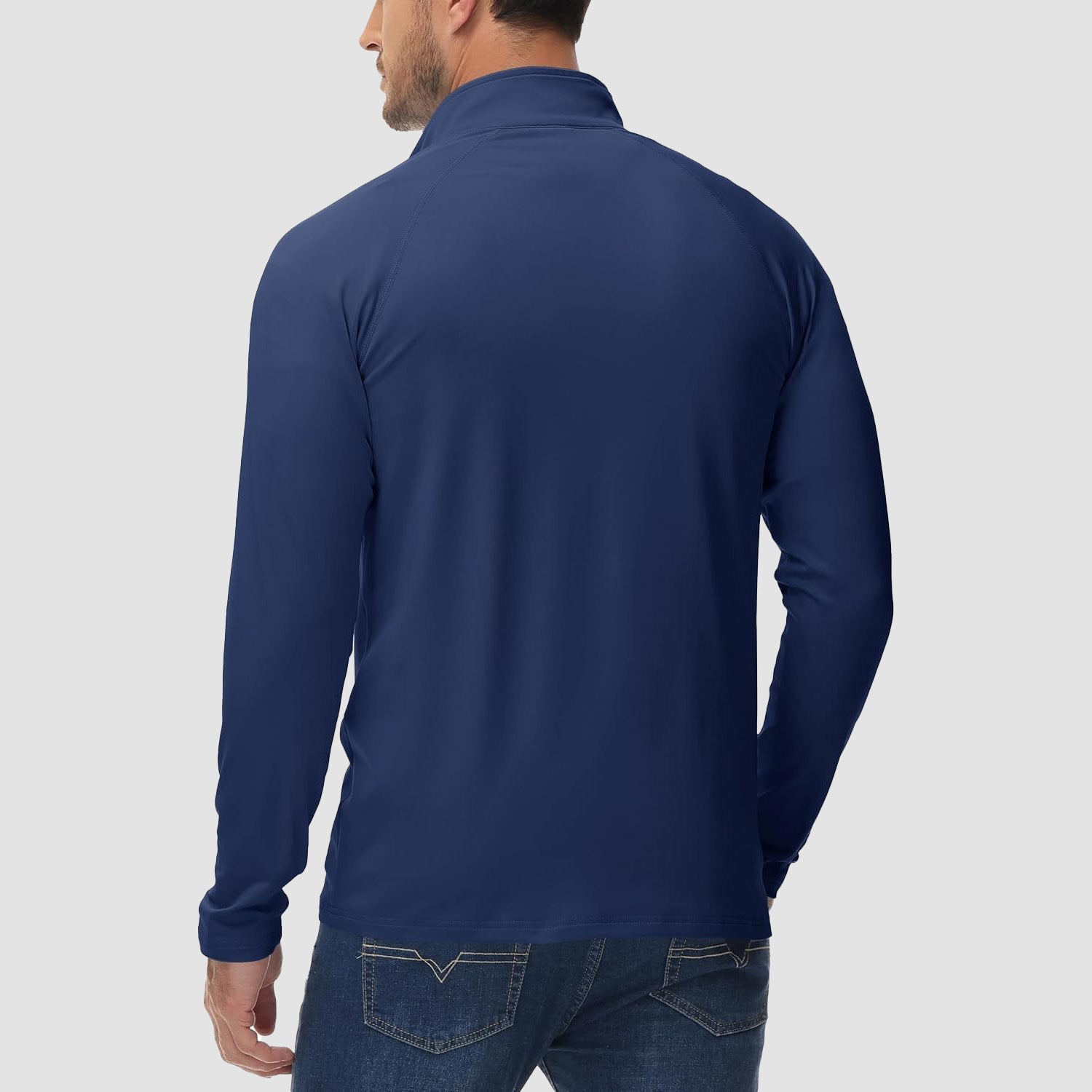 Men's Fleece-Lined Quarter Zip Pullover Sweatshirt