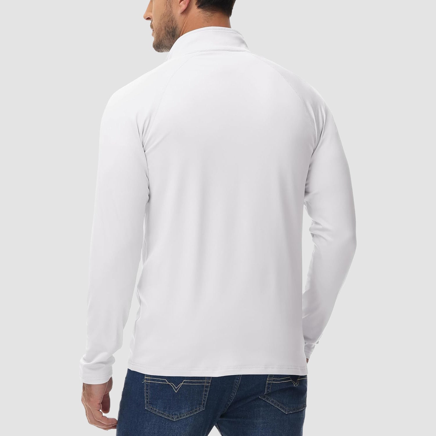 Men's Fleece-Lined Quarter Zip Pullover Sweatshirt