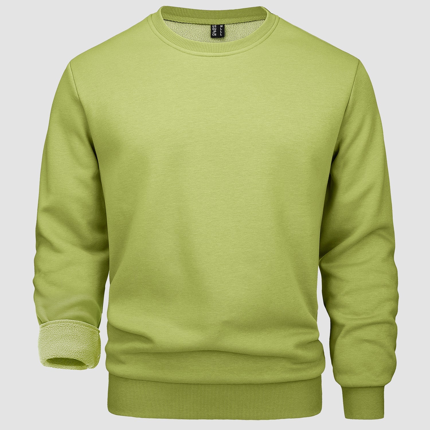 Men's Fleece Crewneck Sweatshirt - Warm Lilac Pullover