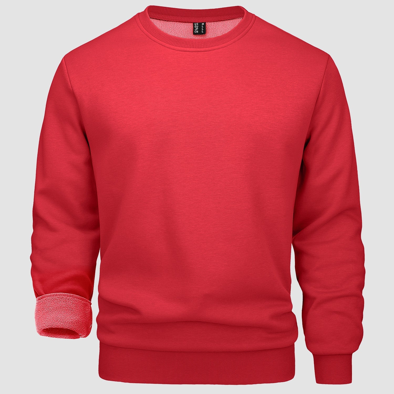 Men's Fleece Crewneck Sweatshirt - Warm Lilac Pullover