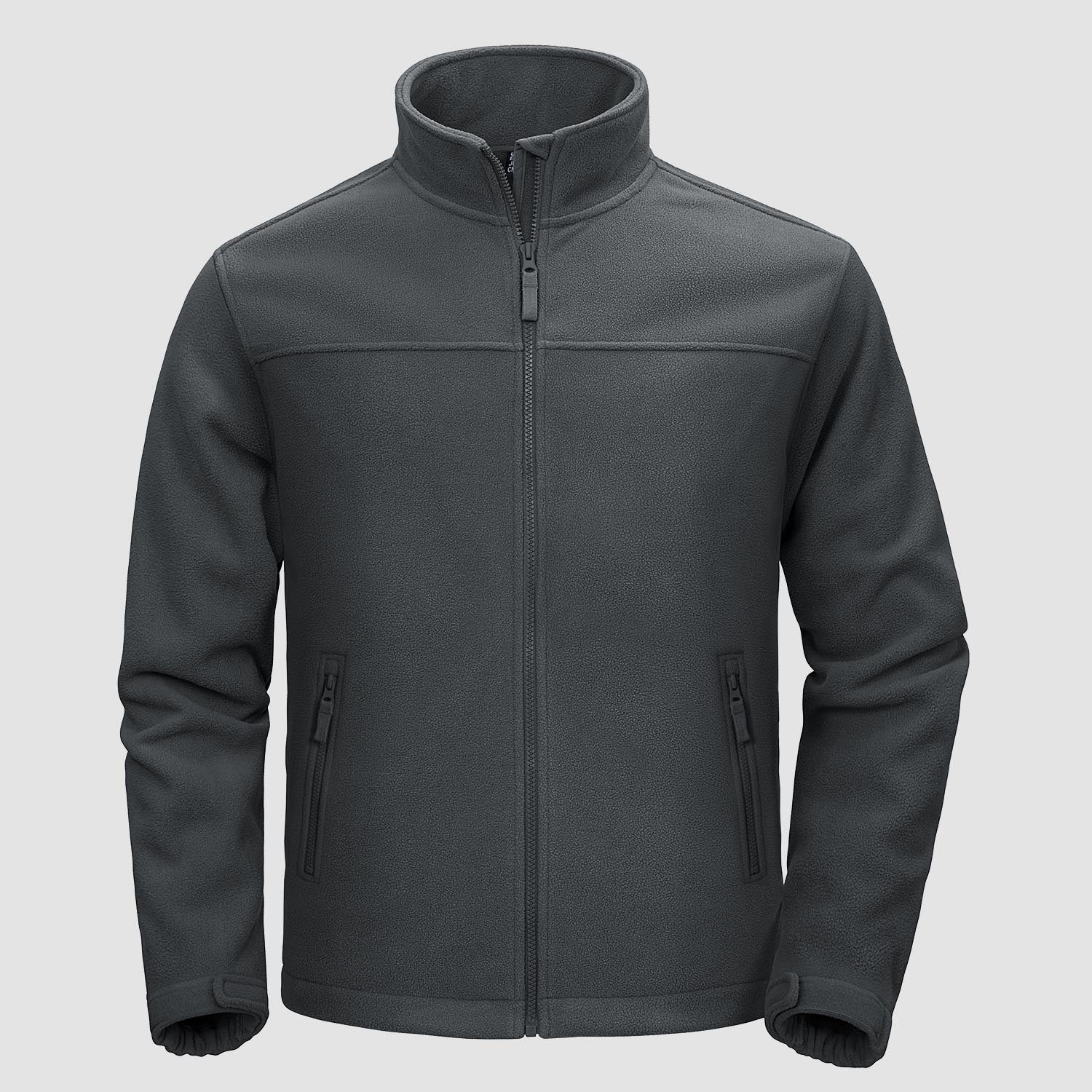 Men's Fleece Jacket Full Zip Lightweight Casual Jacket