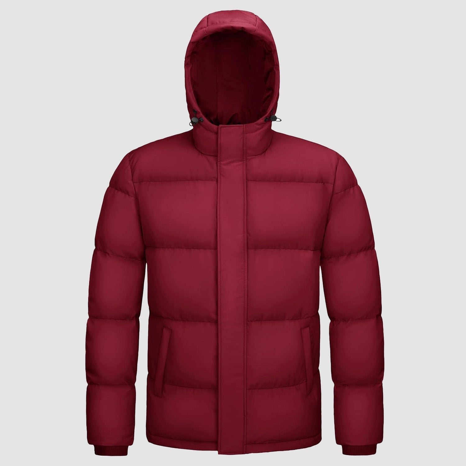 Men's Hooded Down Puffer Jacket, Water-Resistant & Windproof