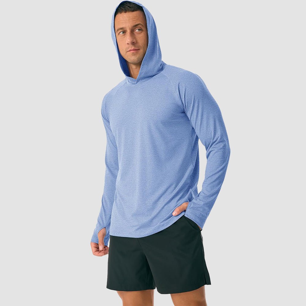 Men's Hooded UPF 50+ Sun Protection Sherpa Fishing Shirt