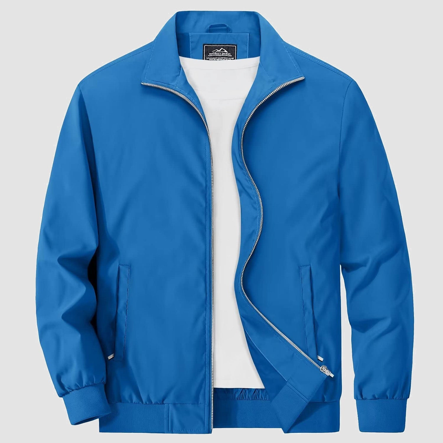 Men's Jacket Stand Collar Lightweight Windproof Outwear