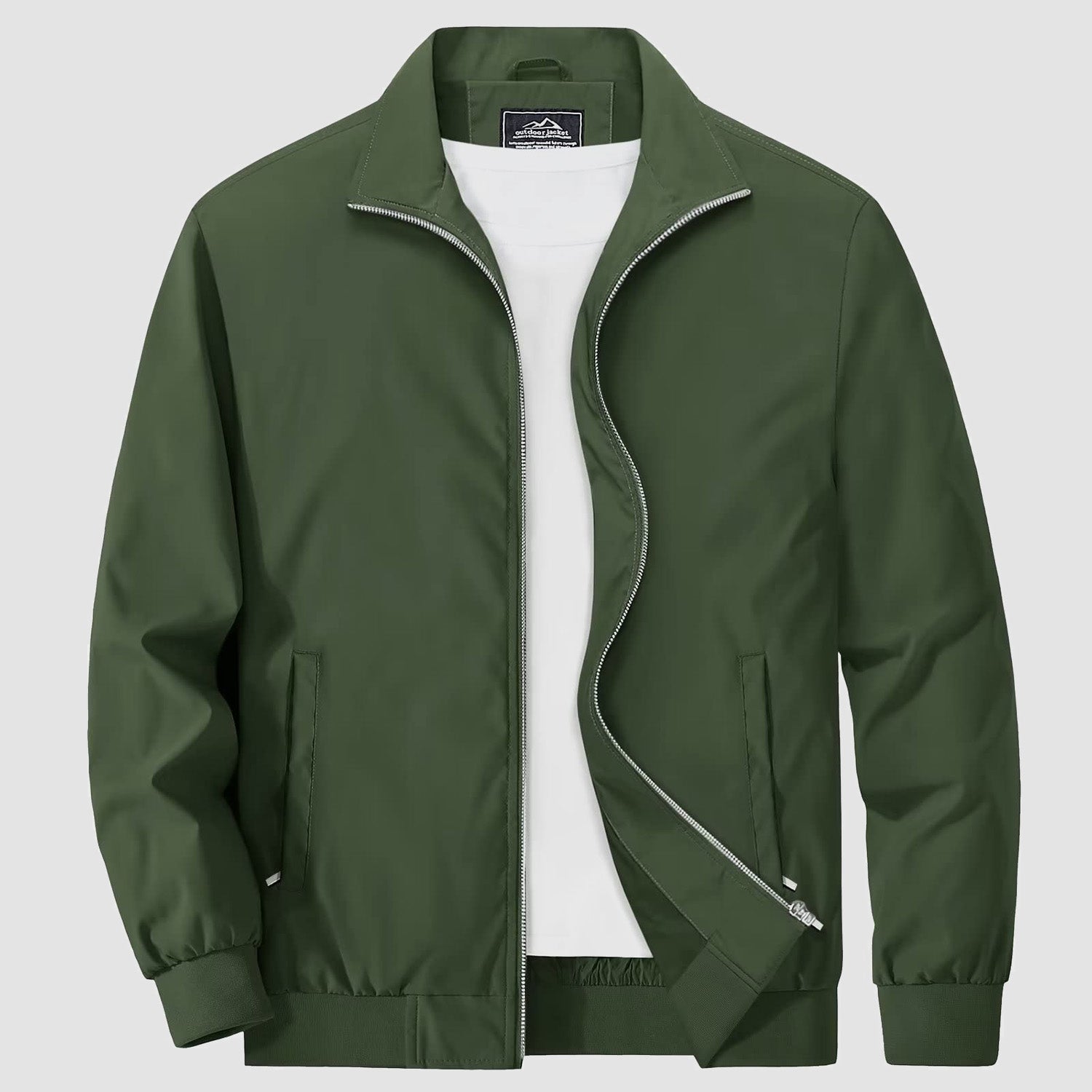 Men's Jacket Stand Collar Lightweight Windproof Outwear