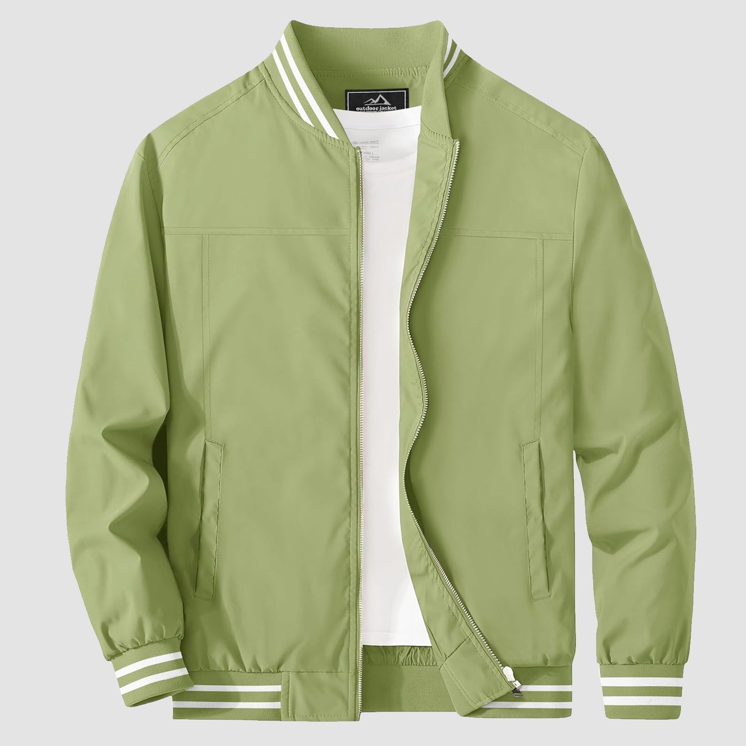 Men's Lightweight Bomber Jacket Casual Windbreaker