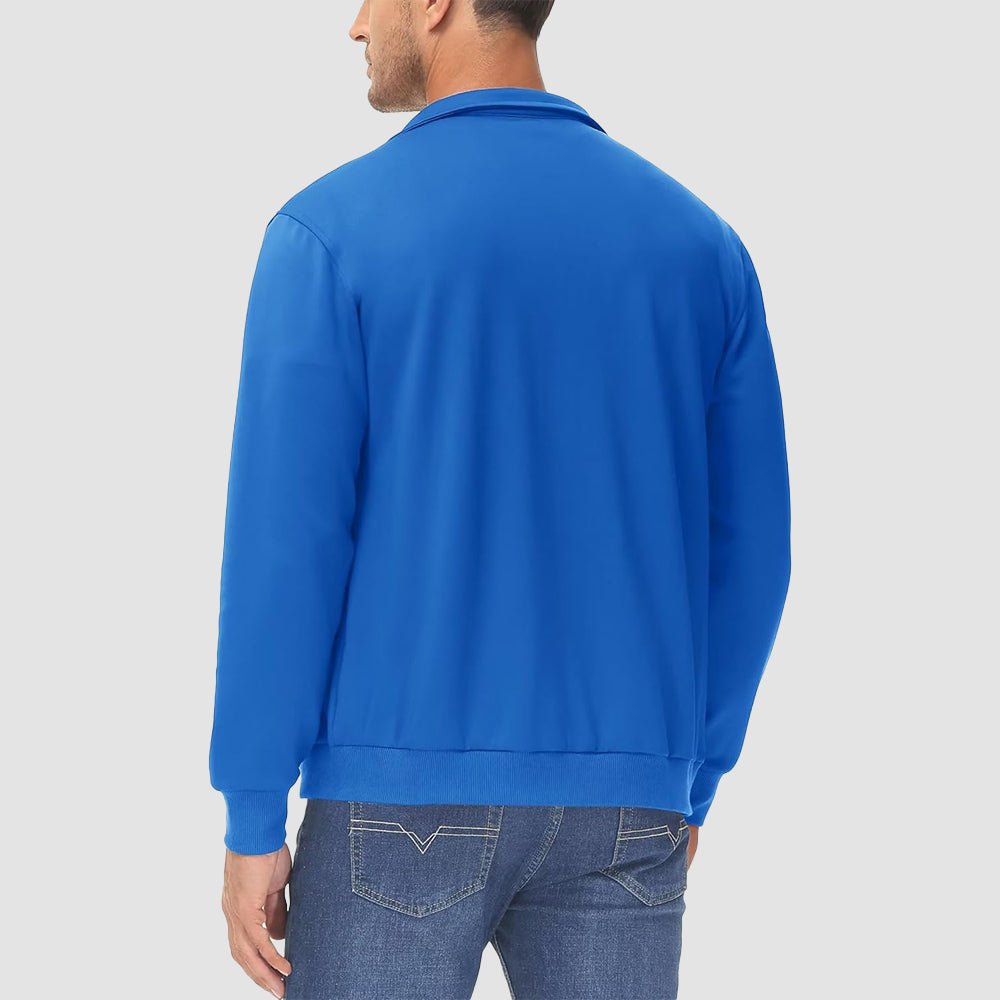 Men's Lightweight Full-Zip Track Jacket with Pockets