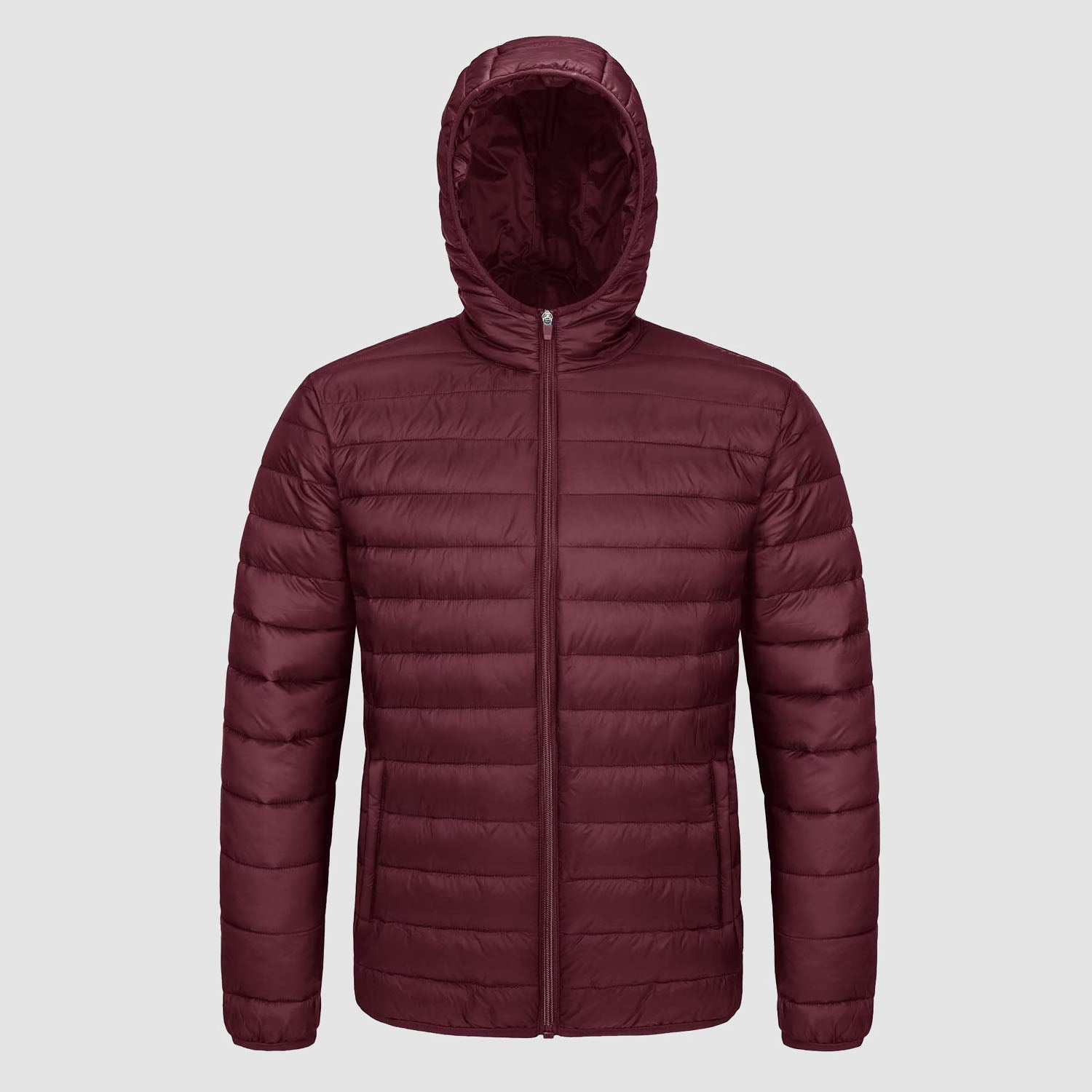 Men's Lightweight Hooded Puffer Jacket - Quilted Winter Coat