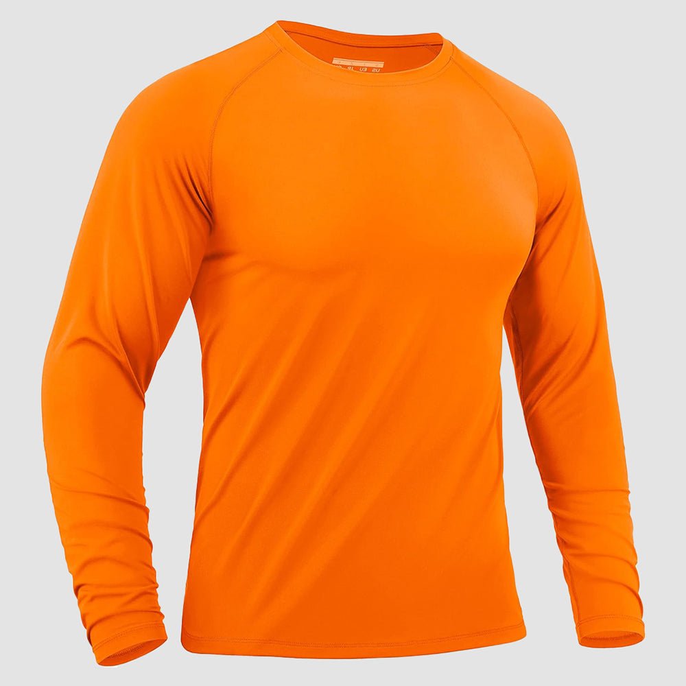 Men's Long Sleeve Rash Guard UPF 50+ Athletic Swim Shirt