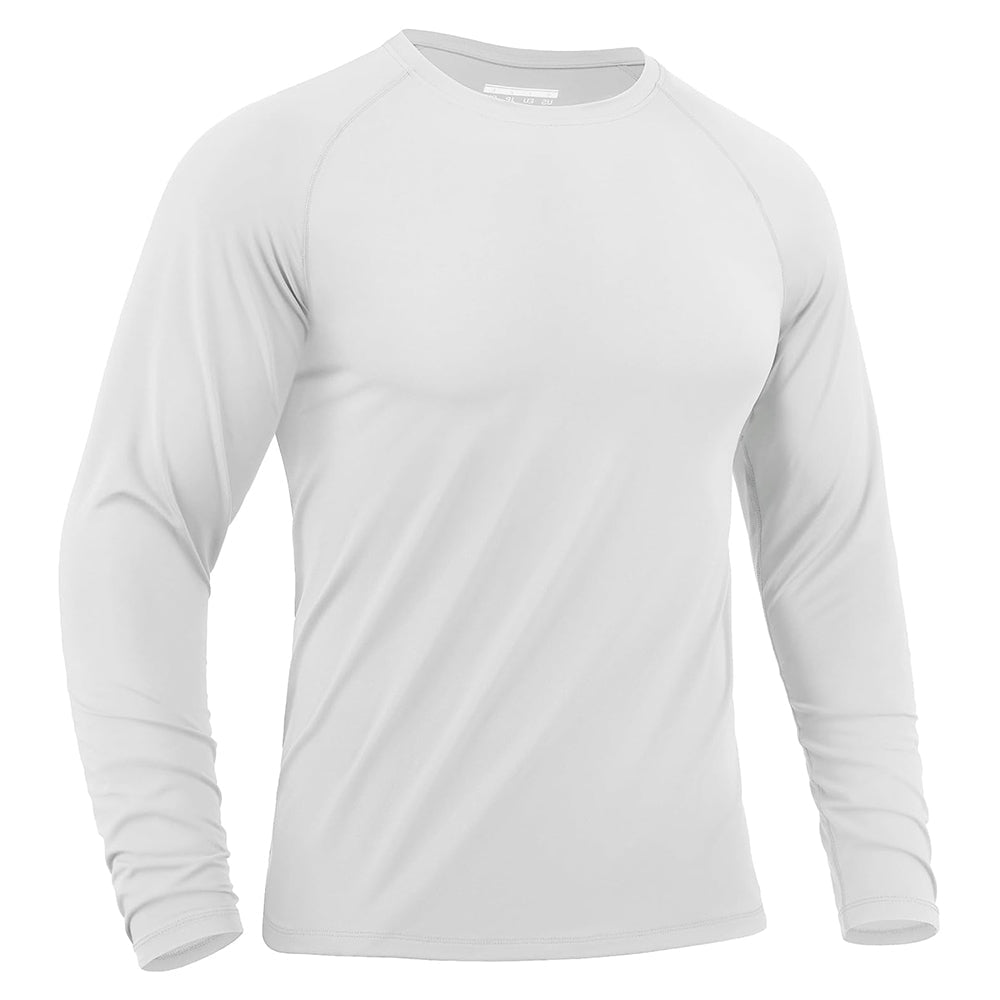 Men's Long Sleeve Rash Guard UPF 50+ Athletic Swim Shirt