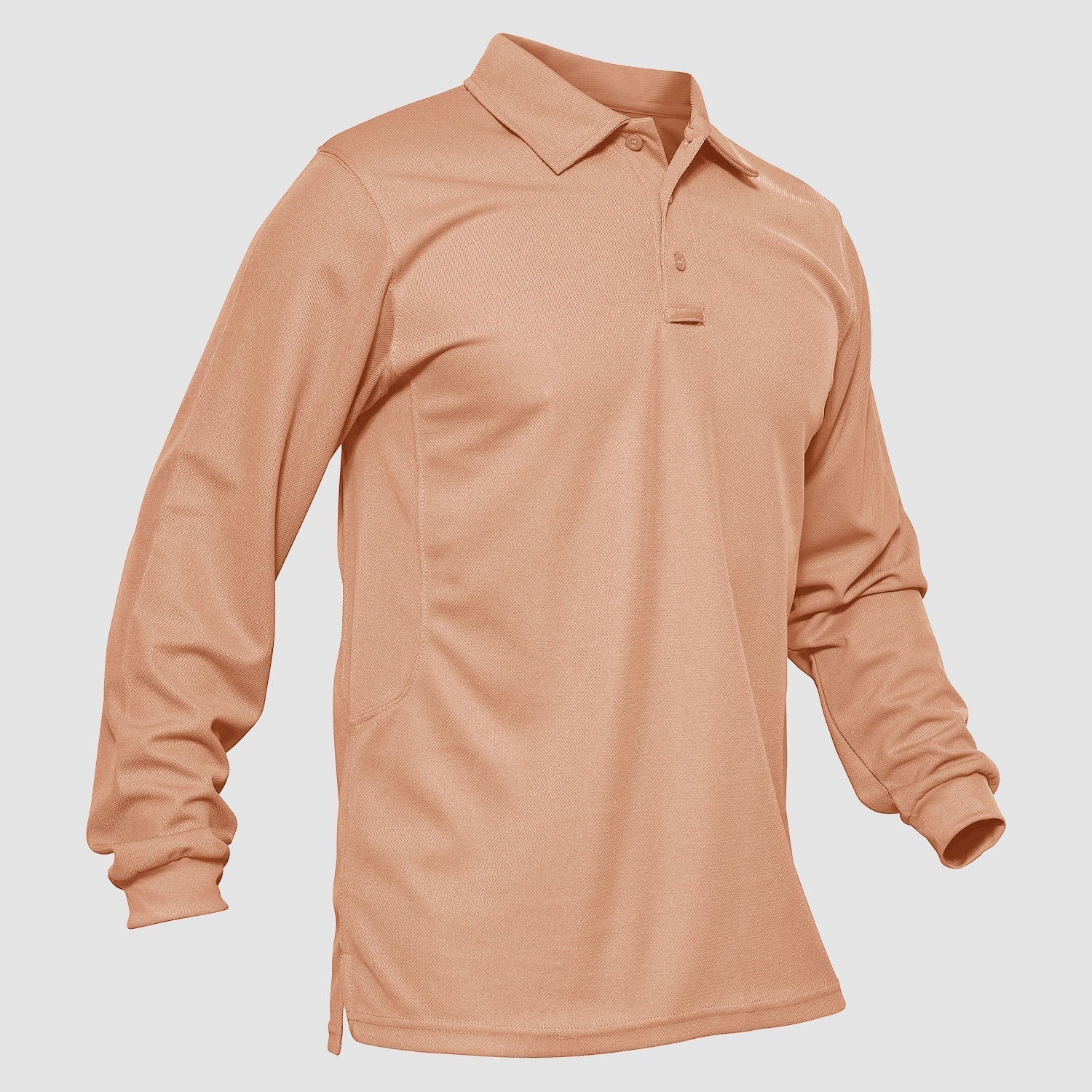 Men's Quick Dry Tactical Polo - Long Sleeve Performance Shirt