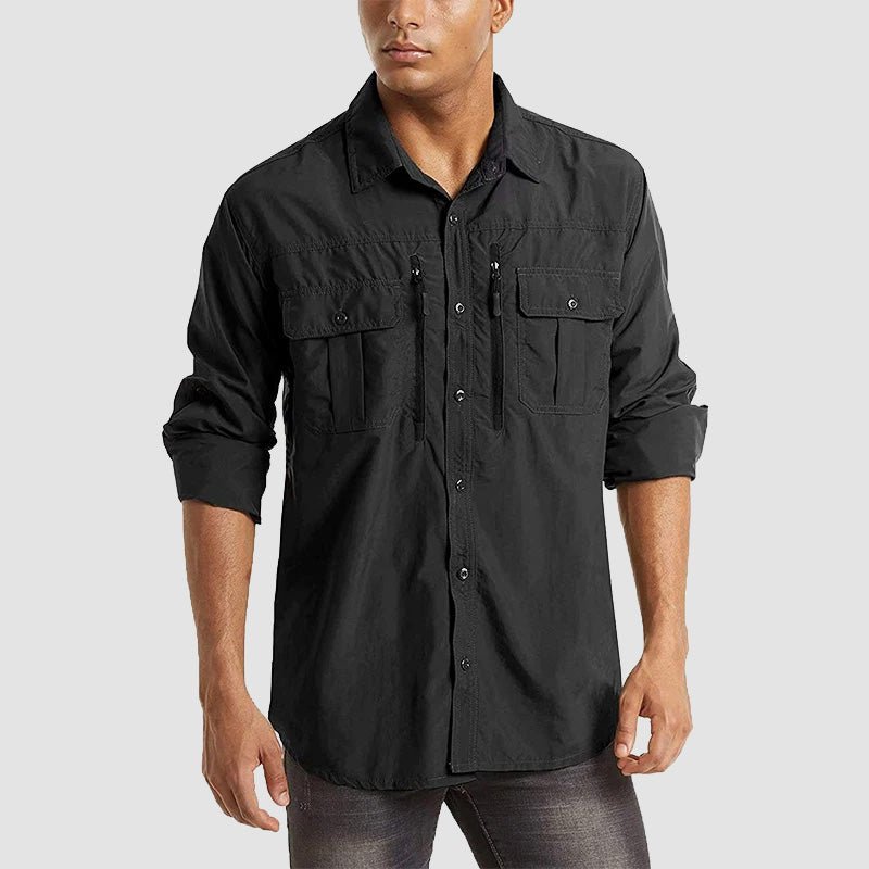 Men's Tactical Shirt, Quick-Dry & UV Protection for Hiking