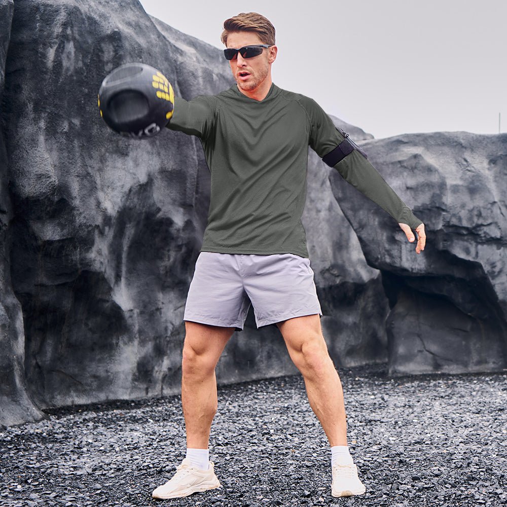 Men's UPF 50+ Hooded Fishing Shirts | Sun Protection