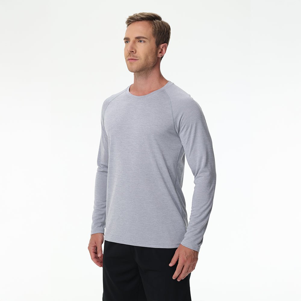 Men's UPF 50+ Long Sleeve Shirt Dry Fit for Fishing & Hiking