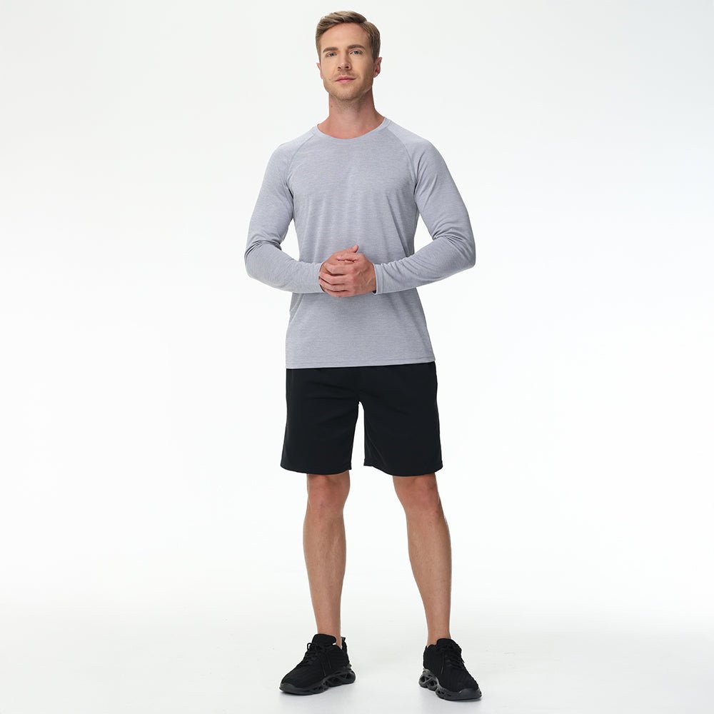 Men's UPF 50+ Long Sleeve Shirt Dry Fit for Fishing & Hiking