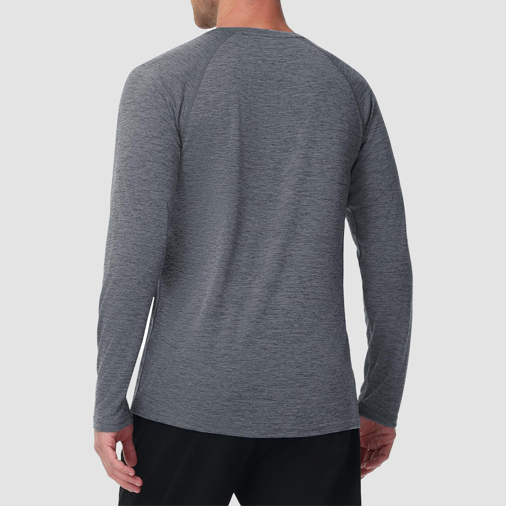 Men's UPF 50+ Long Sleeve Shirt Dry Fit for Fishing & Hiking