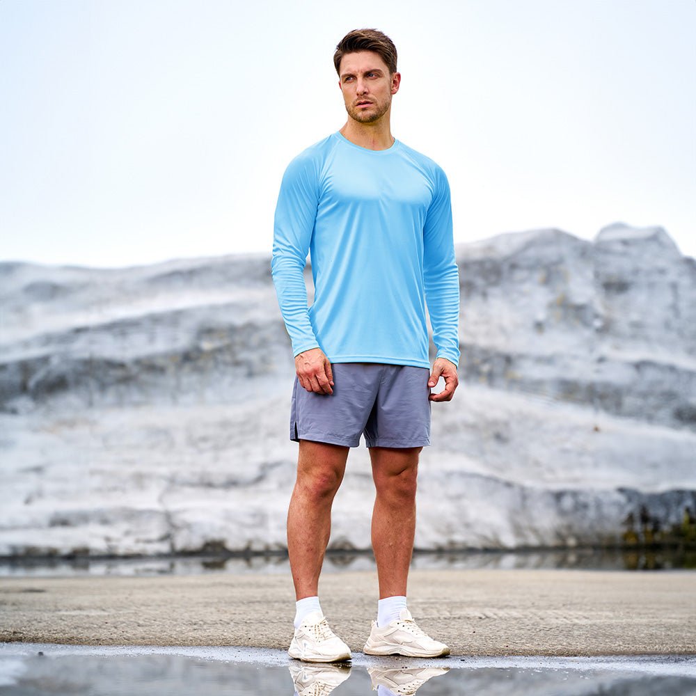 Men's UPF 50+ Quick Dry Shirt - Sun Protection for Hiking
