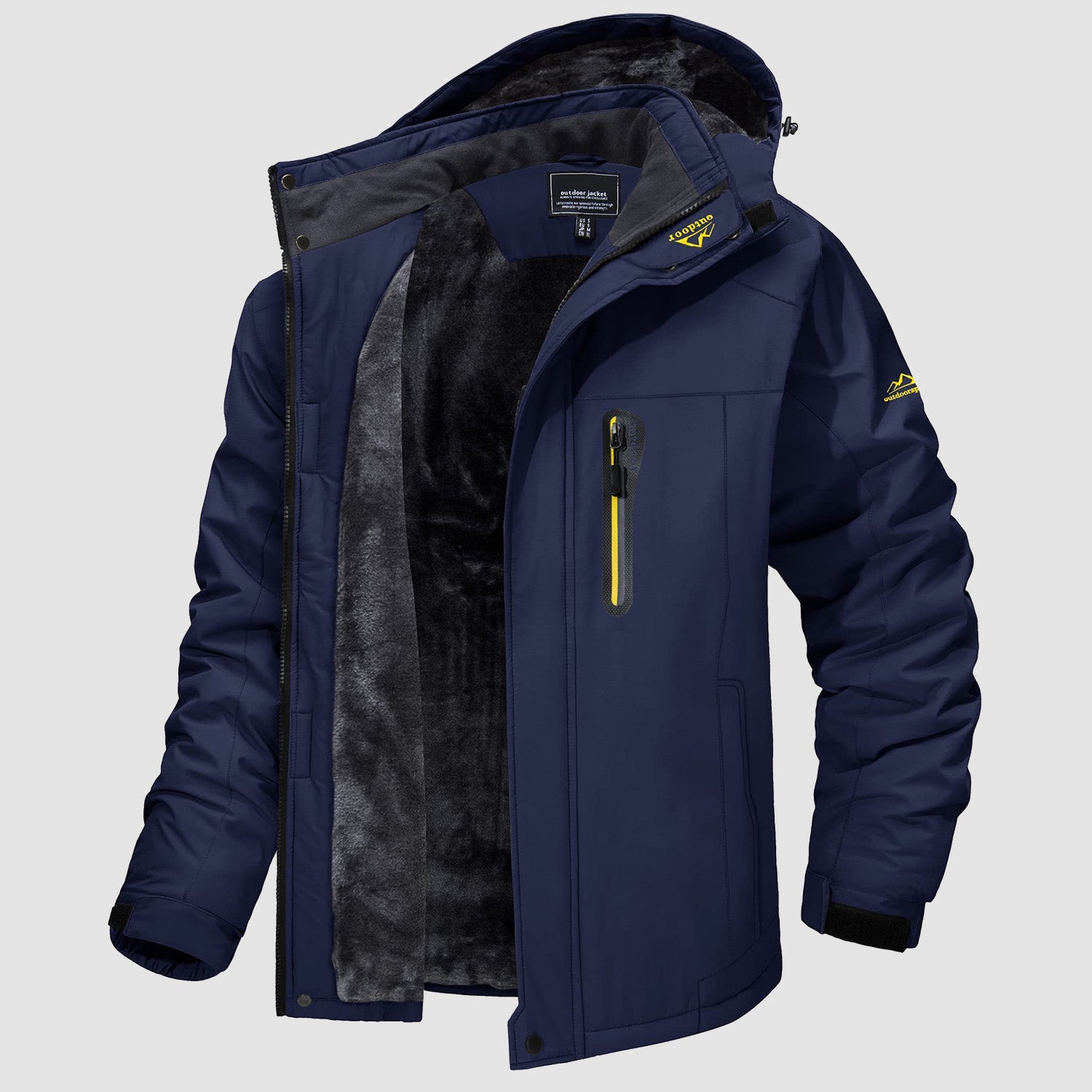 Men's Water-Resistant Ski Jacket - Warm Fleece Winter