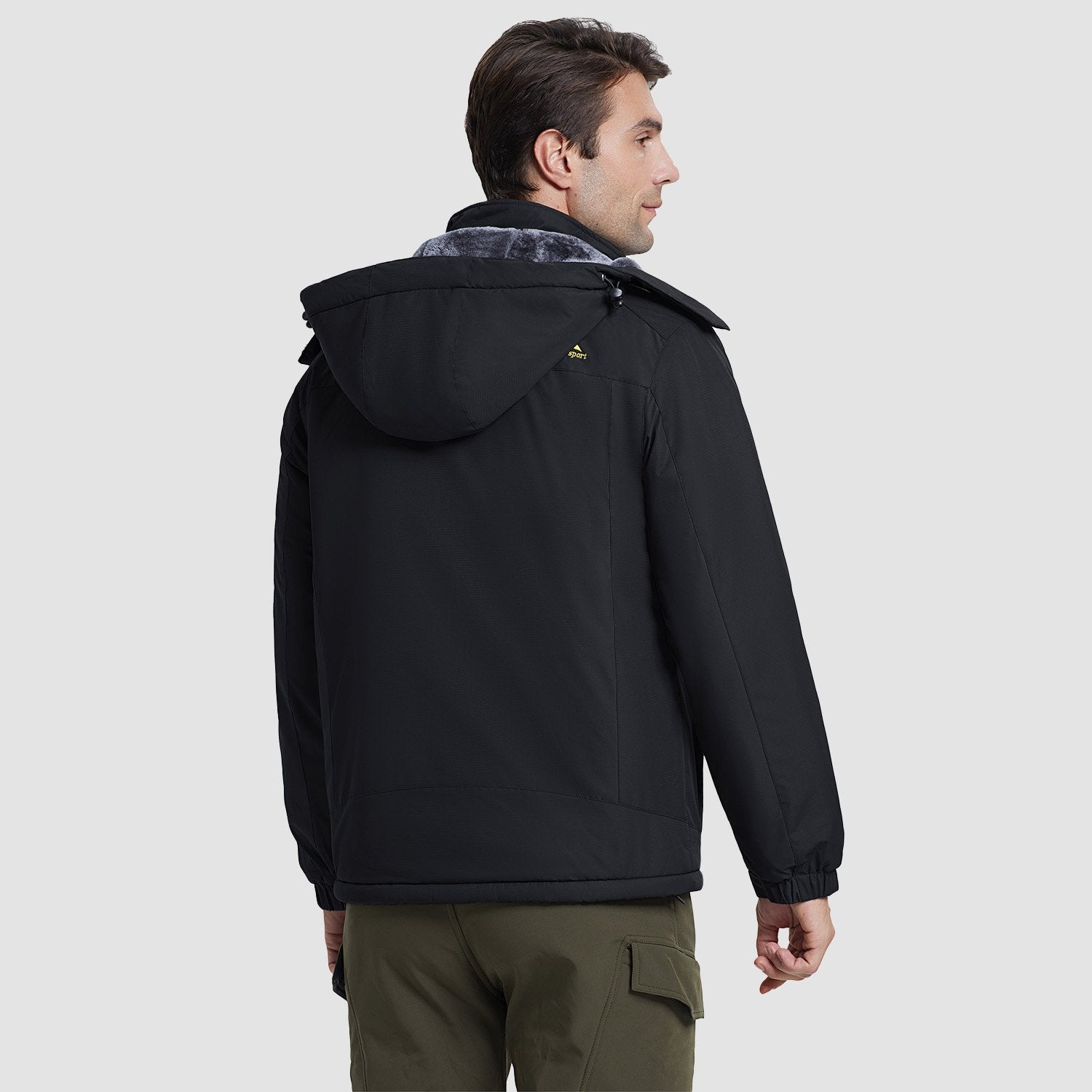 Men's Water-Resistant Ski Jacket - Warm Fleece Winter