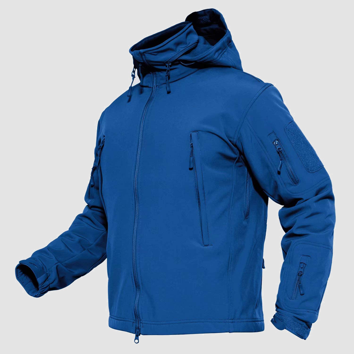 Men's Water-Resistant Tactical Jacket with Fleece Lining