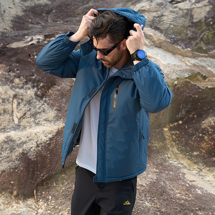 Men's Winter Coat, Water-Resistant Ski & Snow Jacket with Hood