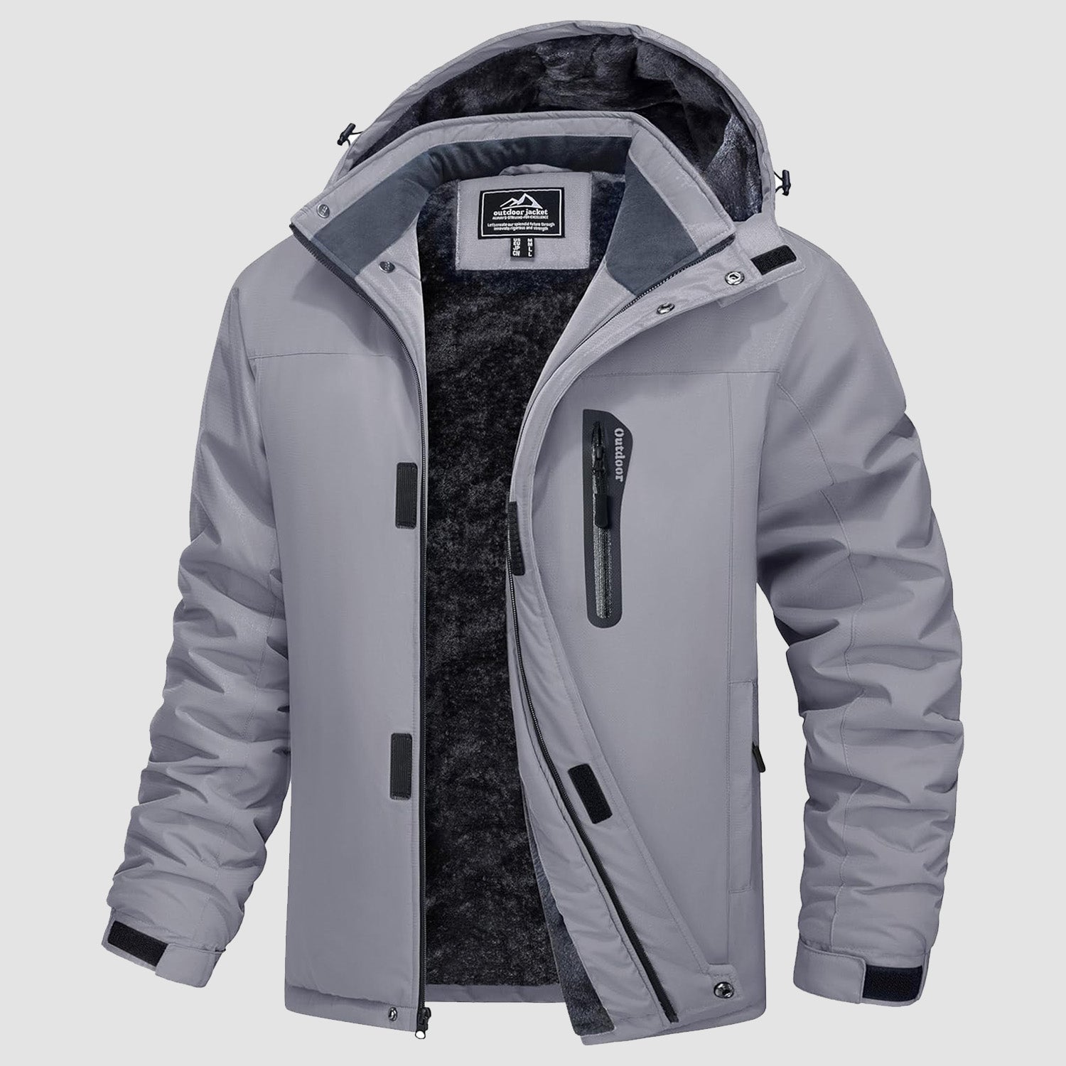 Men's Winter Coat, Water-Resistant Ski & Snow Jacket with Hood