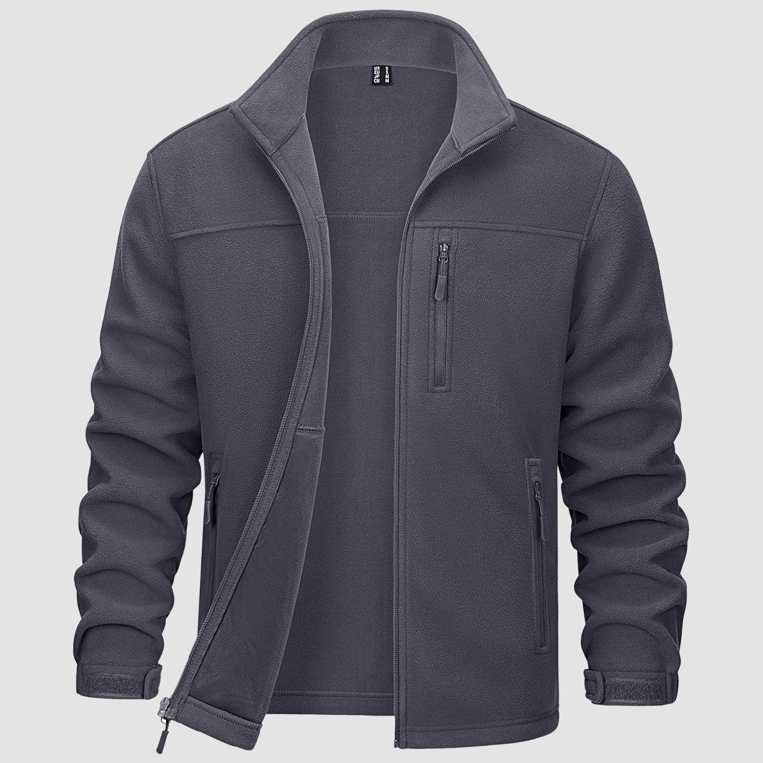 Men's Winter Fleece Jacket with 3 Pockets for Hiking & Outdoor