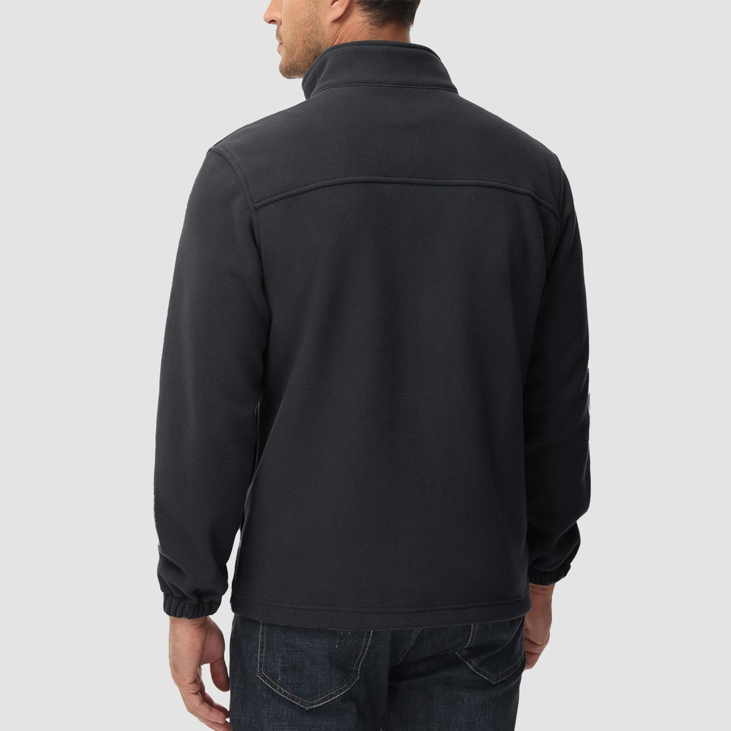 Men's Winter Fleece Jacket with 3 Pockets for Hiking & Outdoor