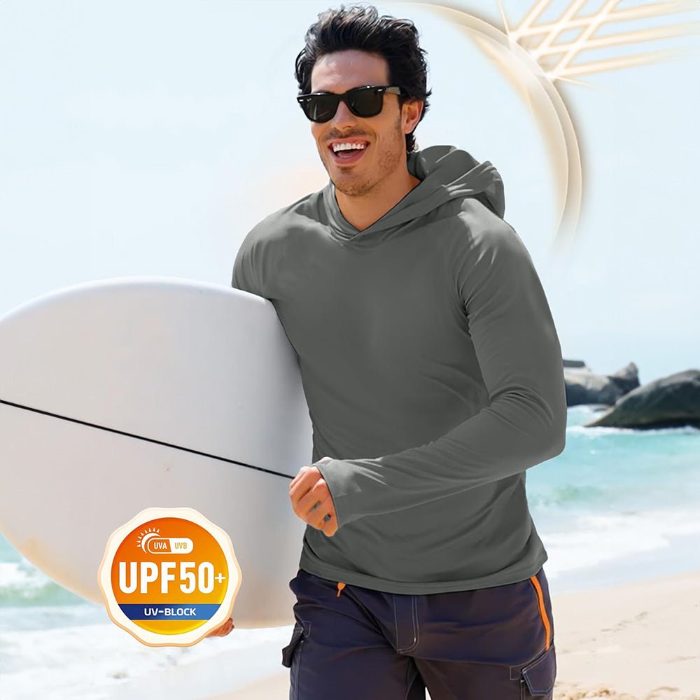 【New In】Men's Sun Shirt UPF 50+ Quick Dry Hoodie